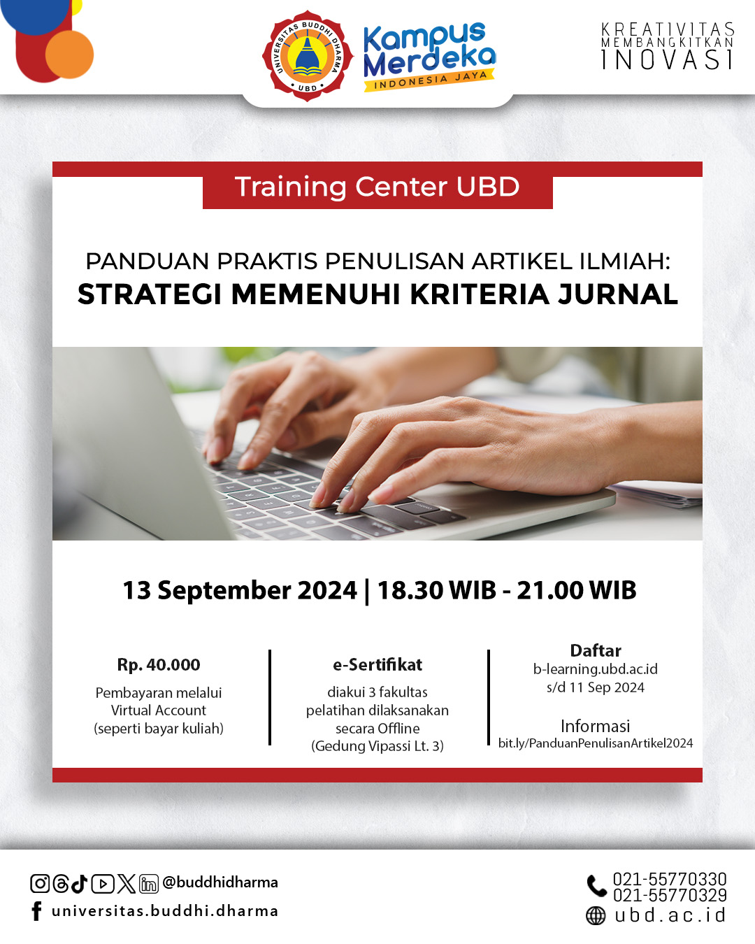 Workshop Panduan Penulisan Artikel Ilmiah