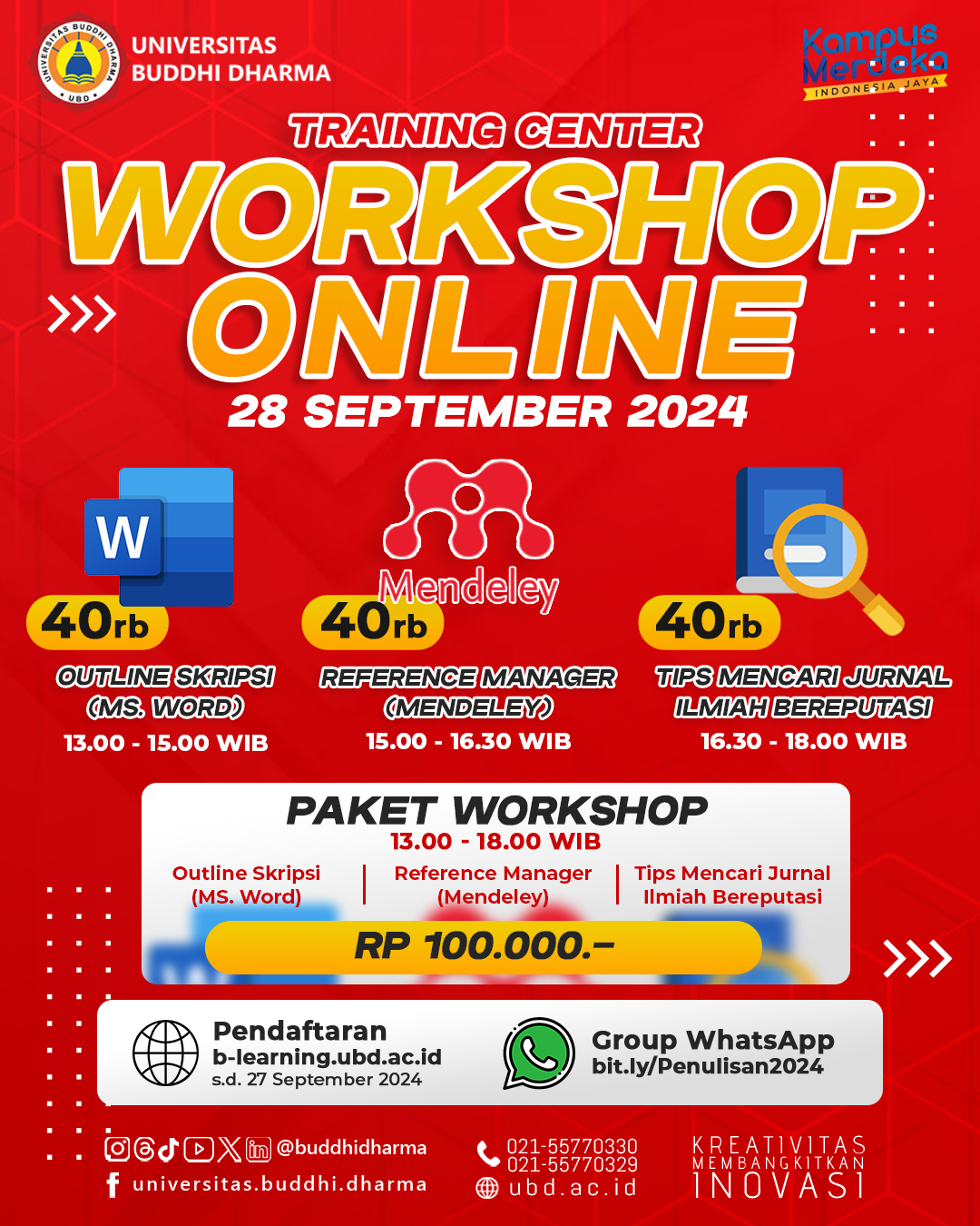 Workshop Paket 2024 Batch 2