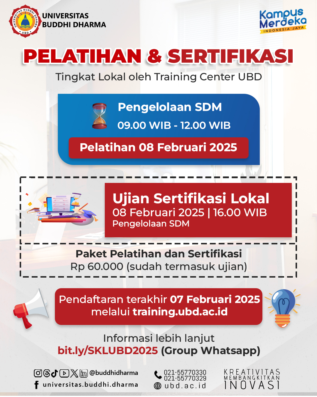 Workshop & Certification Sumber Daya Manusia 2025